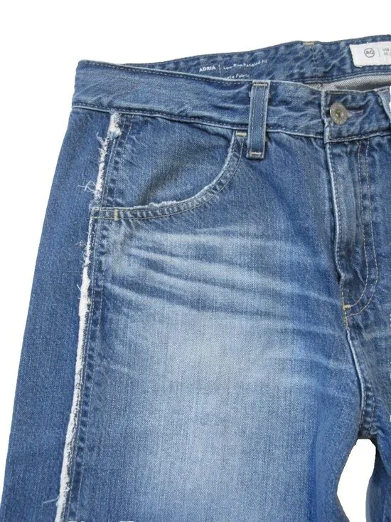 NWT Adriano Goldschmied AG Adria in Socialite Low-rise Paneled Wide Leg Jeans 27 - Picture 8 of 16